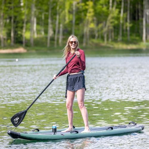 High Society Shadowcaster Premium Inflatable Paddle Board Package 11ft Sportsman Green
