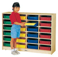 Jonti-Craft 24 Bins Mobile Storage with Yellow Bins