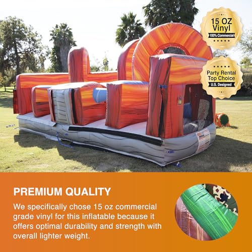 JumpOrange Shadow Obstacle Course Bounce House Inflatable with Blower Piece 4
