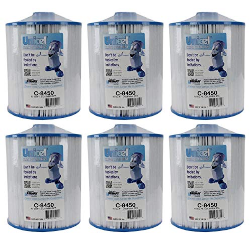 Unicel C-8450 Spa Replacement Cartridge Filter 50 Ft - 6-Pack