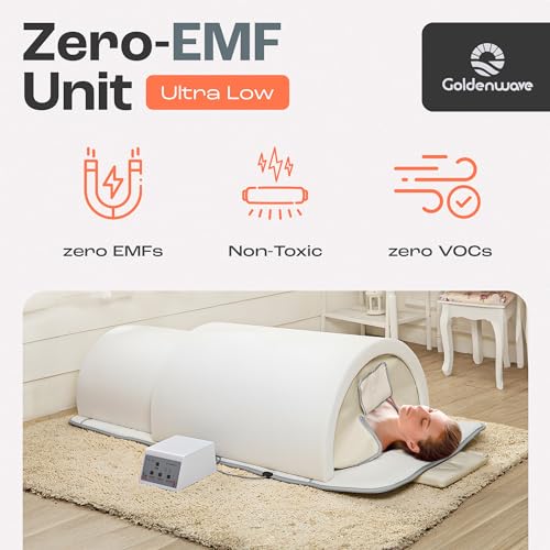 Golden Wave Far Infrared Sauna Dome with 360° Body Coverage White