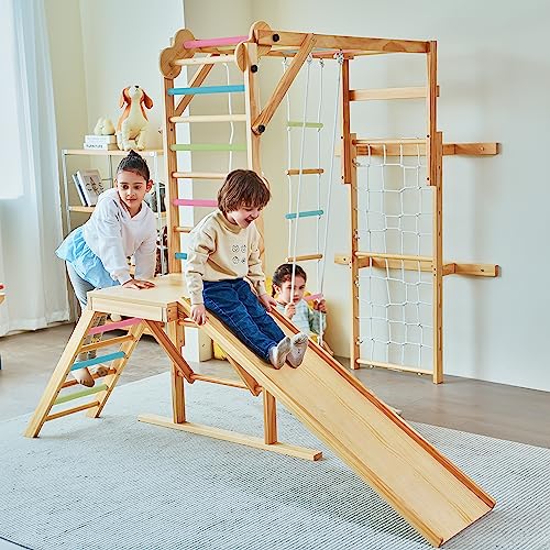 Avenlur Grove 8-in-1 Indoor Jungle Gym Colored Bars