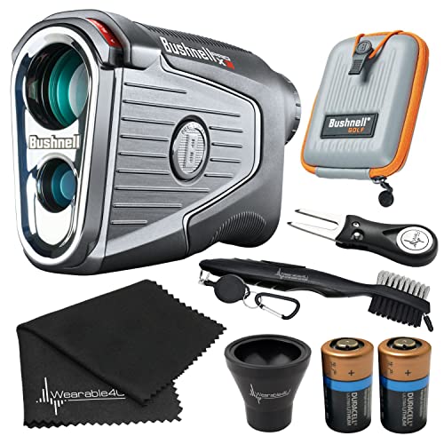 Wearable4U Bushnell Pro X3 Laser Golf Rangefinder Bundle +Golf Tools+Towel+CR2