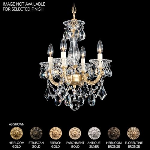 Schonbek La Scala 4 Light Pendant Etruscan Gold
