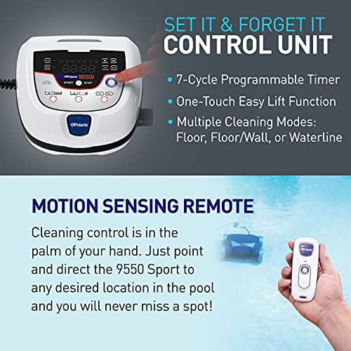 Polaris 9550 Sport Robotic Pool Cleaner Blue