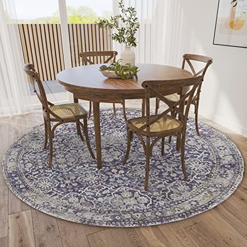 Dalyn Jericho JC3 Violet 10' x 10' Rectangle Soft Round Rug