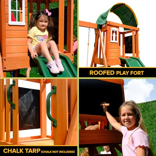 Sportspower Amelia A-Frame Swing Set Green