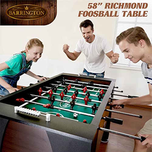 Barrington Billiards 58 inch Richmond Foosball Table Dark Brown