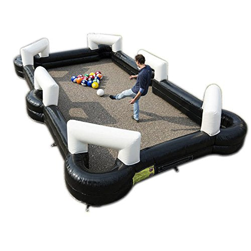 INTSUPERMAI Giant Snooker Ball Game with 16 Soccer Balls and Blower
