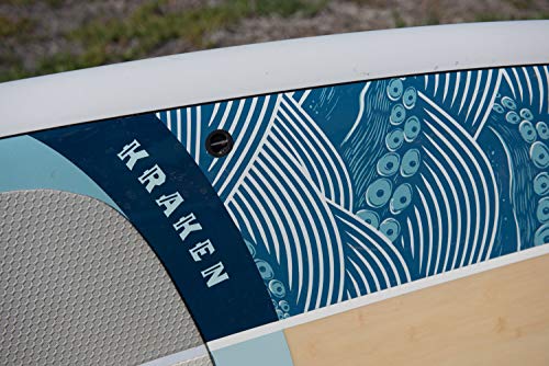 Boardworks Kraken Stand Up Paddleboard Epoxy Hardboard Bamboo/Grey/Ocean