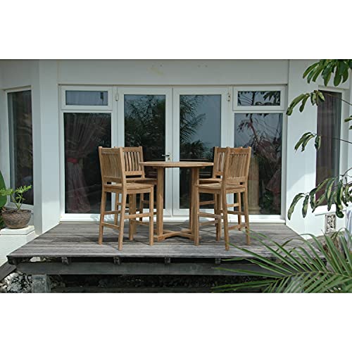 Anderson Teak Avalon 5 Piece Bar Height Patio Dining Set