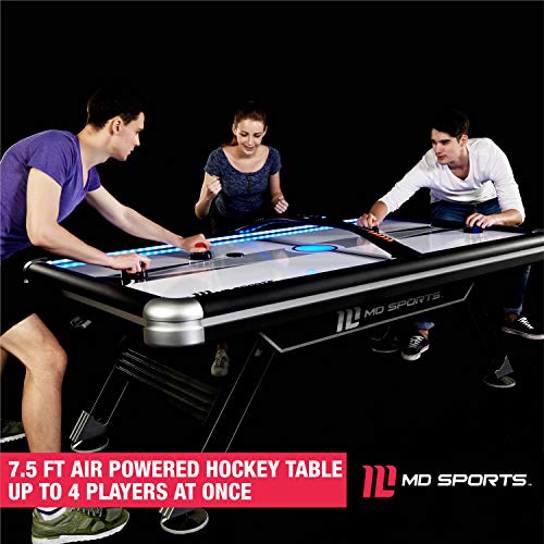 MD Sports 7.5' Titan Air Powered Hockey Overhead Score Table White/Black