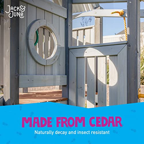 Jack and June Haven II Cedar Swingset Playground Equipment