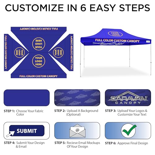 Caravan Canopy 10’ x 15’ DisplayShade Steel Custom Canopy Tent