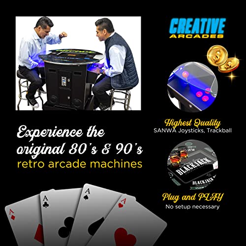 Creative Outdoor Distributor Full-Size Commercial Arcade Table Tall Blackjack Design