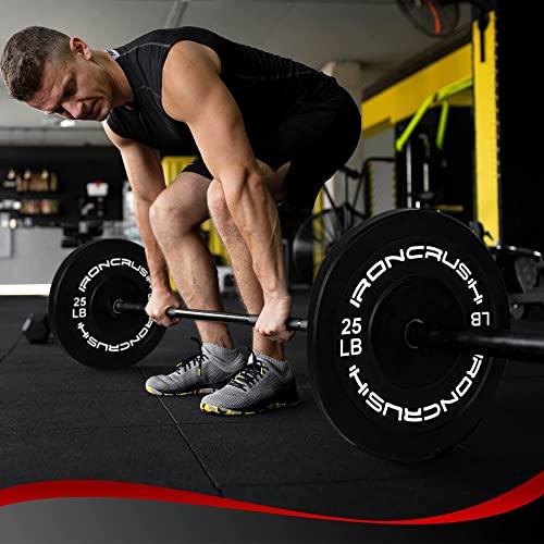 Iron Crush Olympic Bumper Plates Set 260LB Set