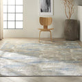 Calvin Klein Rush Blue/Beige 9' x 12' Modern Abstract Area Rug