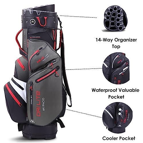 Big Max Dri Lite Silencio 2 Waterproof Golf Cart Bag Black