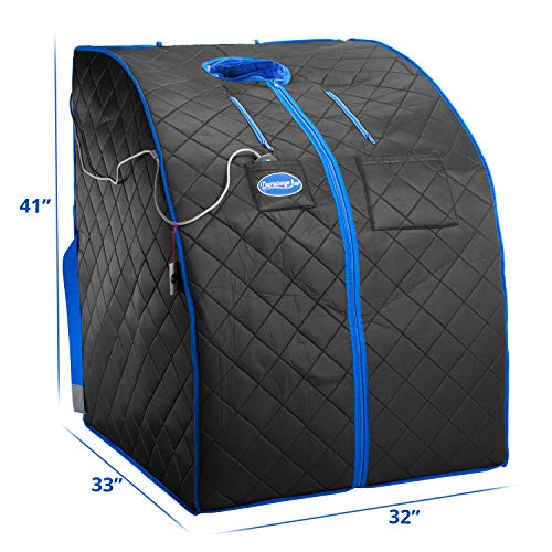 Durasage Portable Infrared Sauna Spa for Home Relaxation Black
