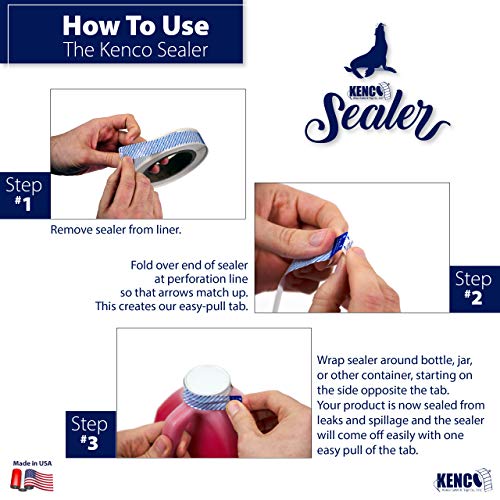 Kenco Sealer for Liquid Leaks and Spills with Easy Pull Tab - 1 1/4" X 12", Pallet