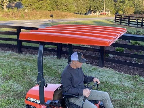 Sundowner Canopies Universal Tractor and Lawn Mower Canopy Top 48 Inch Orange