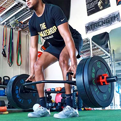 IFAST Hex Bar Weights Set Trap Bar Olympic Bumper Weight Plates Black