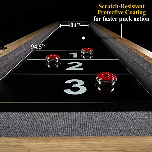 Barrington Billiards 9ft Wentworth Shuffleboard Table with Black Playfield