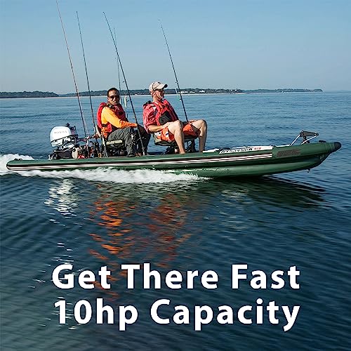 Sea Eagle FSK16 FishSkiff Inflatable 16' Fishing Boat Green/Gray