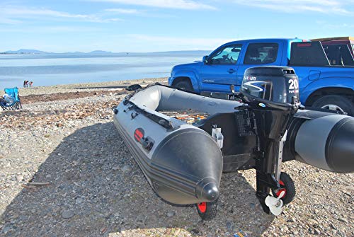 Seamax HD430 14 Feet Heavy Duty Inflatable Boat Max 9 Passengers 35HP Dark Grey