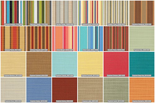 TeakStation Sunbrella Fabric Cushions for 4 Lounge Chairs & 1 Ottoman - Ramled