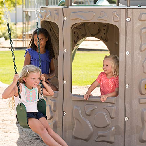 Lifetime Adventure Tower Swing Set with Spider Swing Earthtone