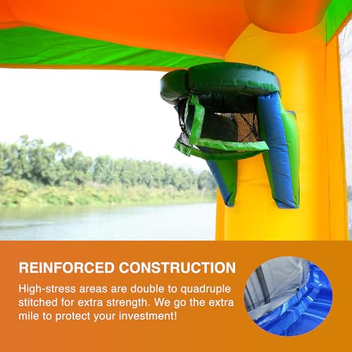 JumpOrange Commercial Grade Inflatable Jungle Zoo Bounce House 13'x13'