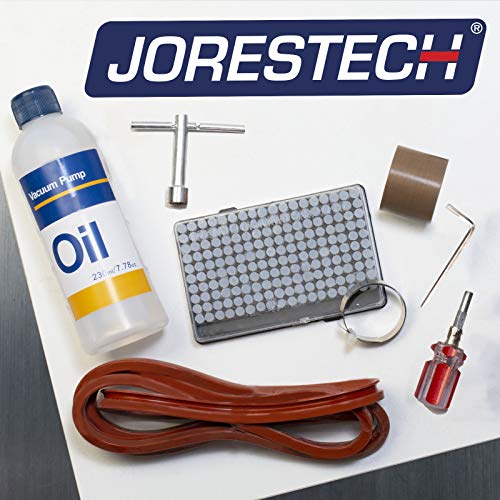 JORESTECH Chamber Vacuum Bag Sealer with Rotary Pump and Embossing Technology Silver