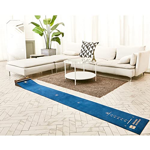 ROOKIE ROOKIE Golf Putting Practice Mat Carpet Artificial Grass Indoor Mat Navy