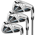 TaylorMade SIM MAX Irons Steel Shaft KBS Max 85 5-PW AW Right Hand Regular Flex Titanium/Black/Blue