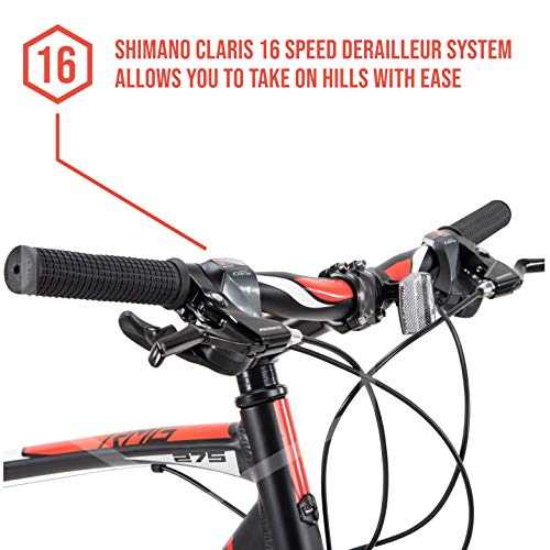 ROYCE UNION RMG 27.5" Gravel Bike 19" Frame Aluminum Shimano 16 Speed Disc Brakes Sport Black