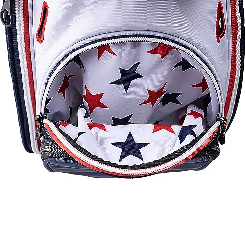 Sun Mountain 2024 Maverick Golf Cart Bag Navy/White/Red