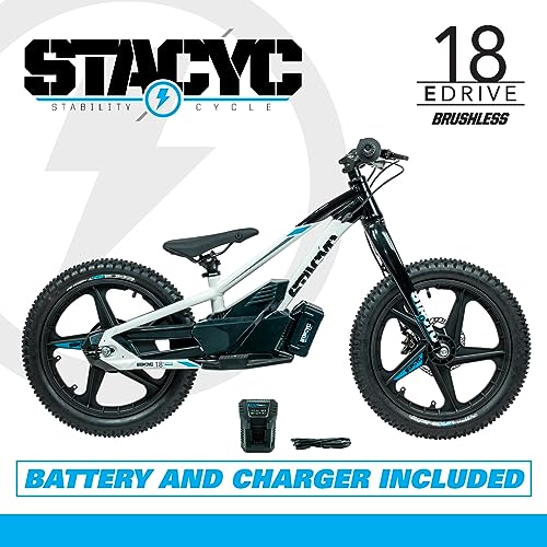 STACYC Brushless 18eDRIVE Launch Edition Electric Balance Bike White/Black