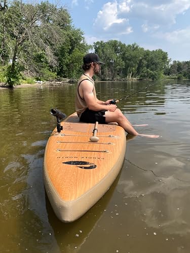 Paddle North PORTAGER Inflatable Stand-Up Paddleboard Kit Wood Grain