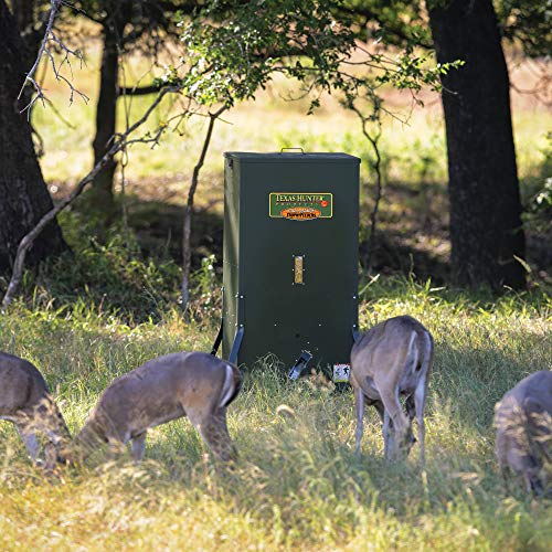 Texas Hunter Products Hide-A-Way Directional Wildlife Feeder 500lb Capacity Hunter Green