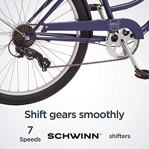 Schwinn Mikko Adult Beach Cruiser Bike Navy