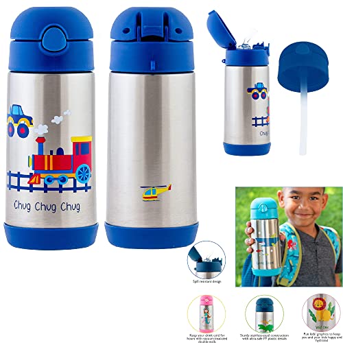 AVENTIS Child's Espresso Table Set with Shelf & 2 Chairs + Blue Automobile Travel Bundle Ages 3+