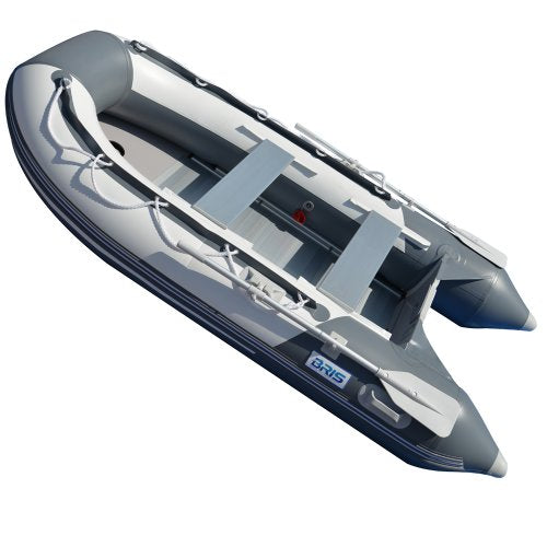 BRIS 10.8 ft Inflatable Boat Gray with White