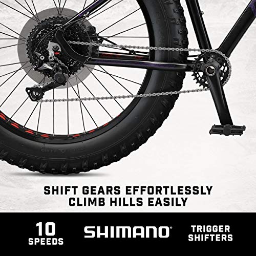 Mongoose Argus Sport Adult Fat Tire Mountain Bike 26-inch Black