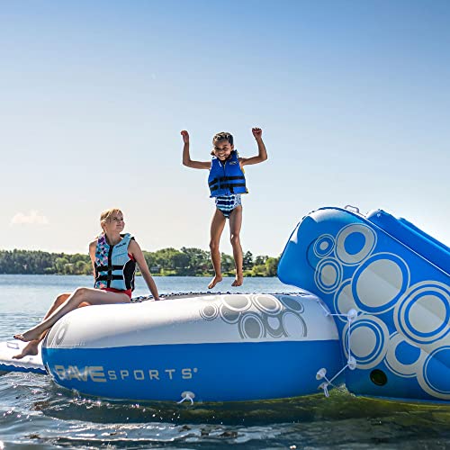 RAVE Sports O-Zone Plus Water Bouncer with Slide White/Blue