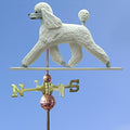 Poodle Hand Carved & Painted Weathervane White 22 Inch