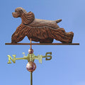 American Cocker Spaniel Hand Carved & Painted Weathervane Brown 32 Inch