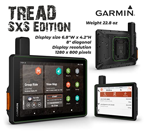 Wearable4U Garmin Tread SxS GPS Navigator Bundle with Power Pack