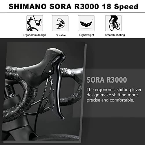 KABON Carbon Gravel Road Bike T800 Fiber Frame 700C 18 Speeds Disc Brakes Racing Bicycle Chameleon Green