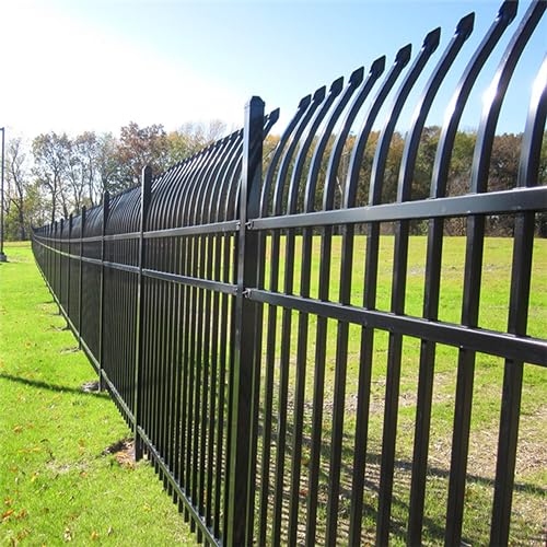 ALEKO 8-Panel Steel Security Fencing Kit Curved Top